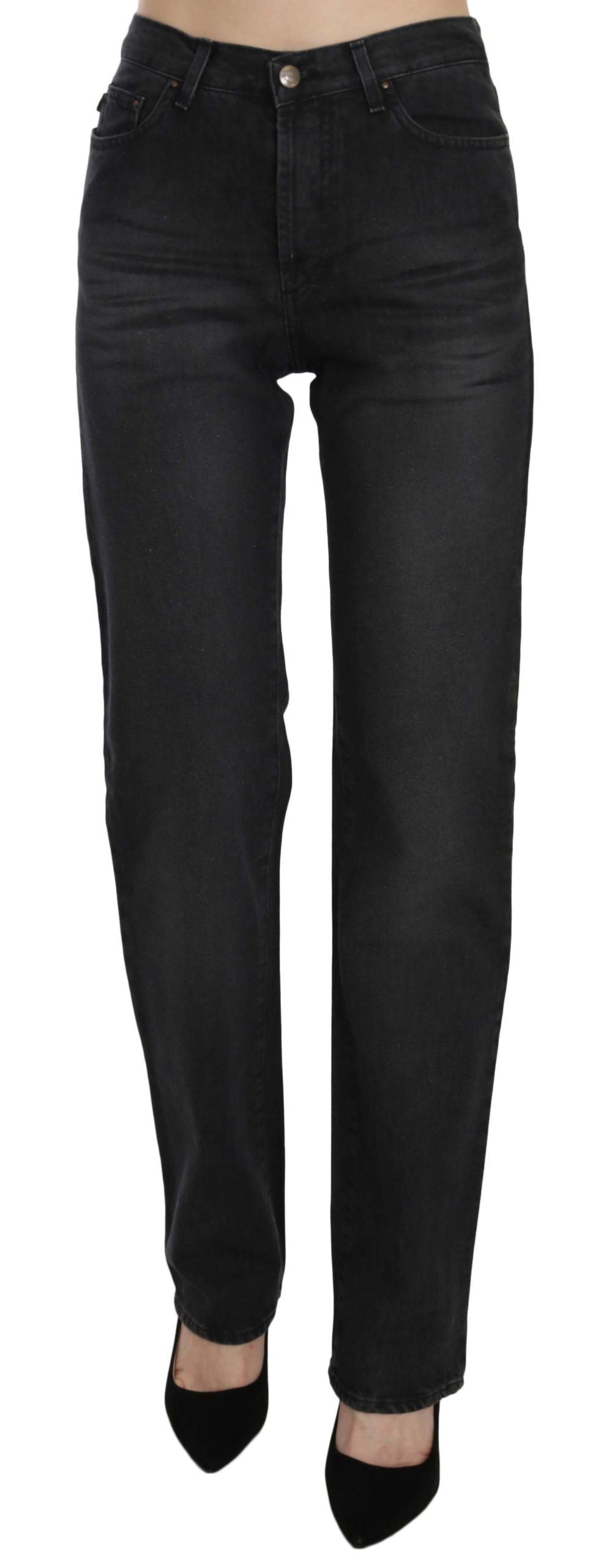 Just Cavalli Elevate your style: chic black denim with high waist
