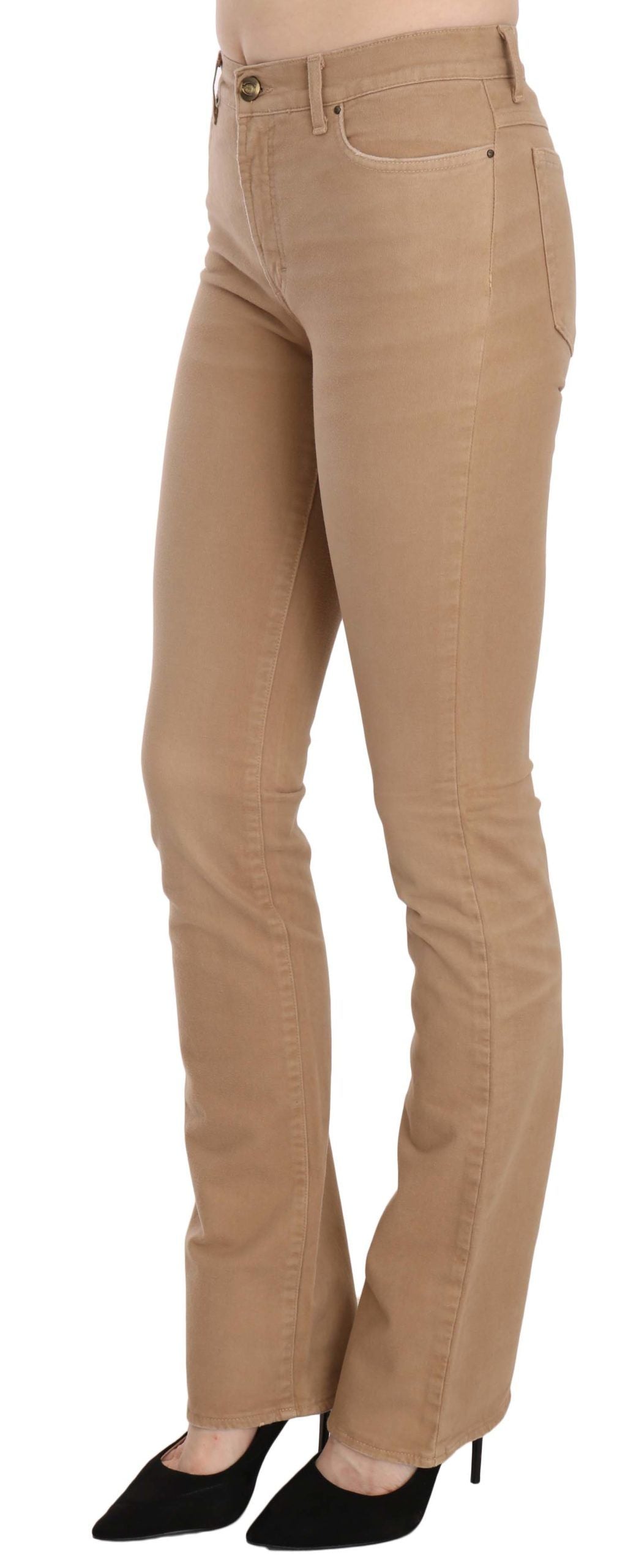 Just Cavalli Chic brown mid-waist skinny pants