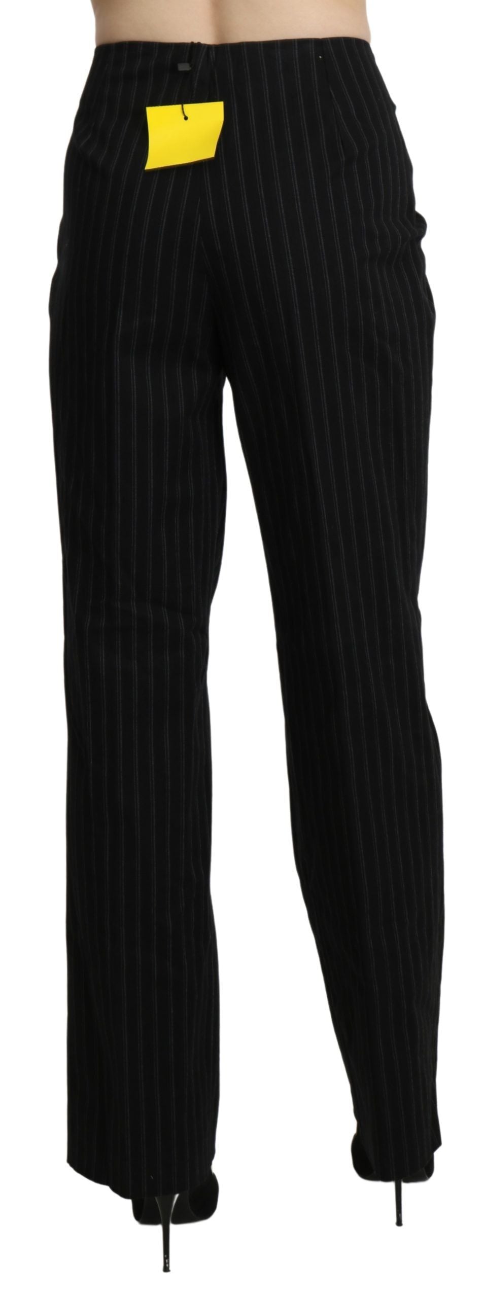 BENCIVENGA Schwarze Straight Dress Hose mit hoher Taille