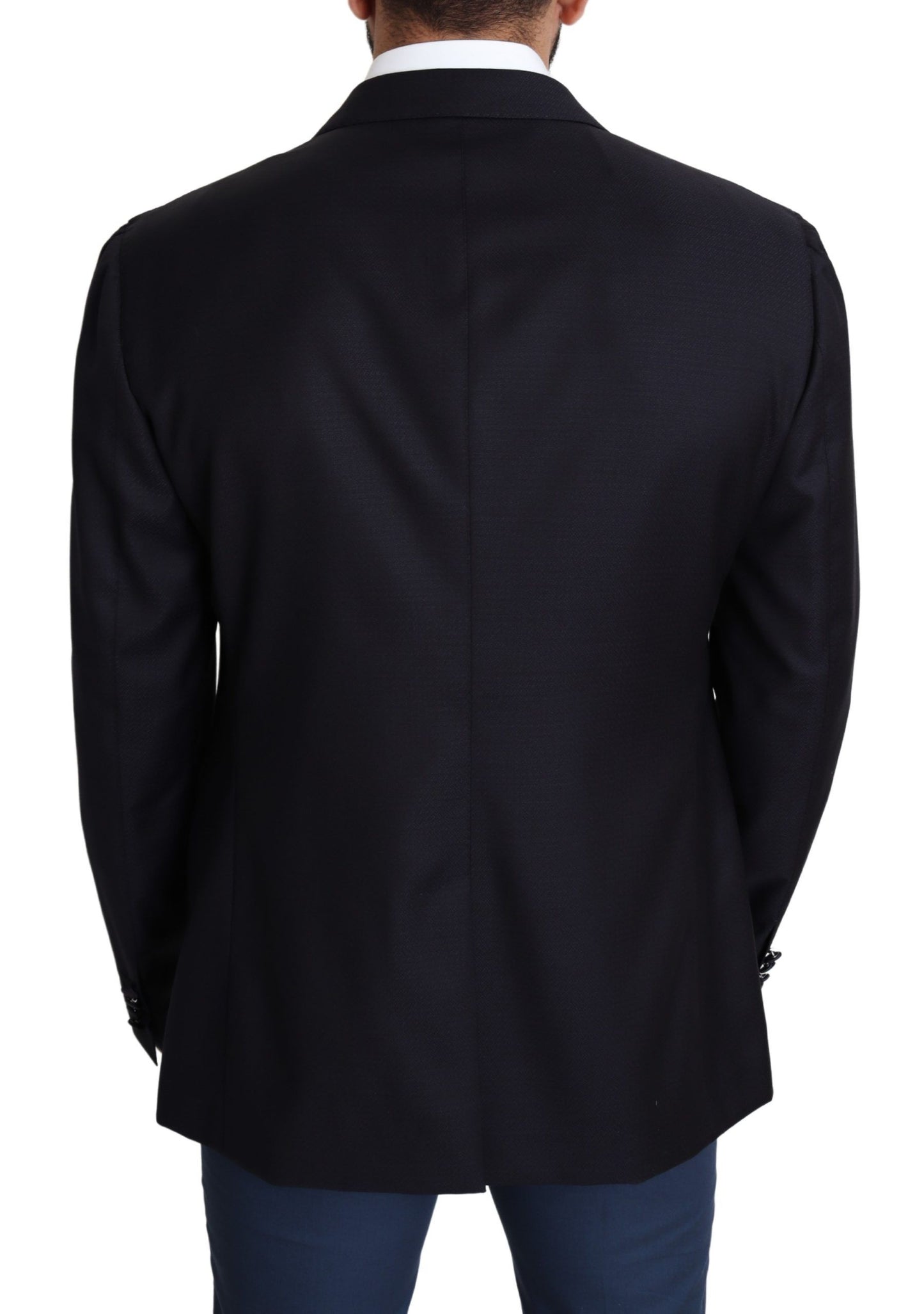 Dolce & Gabbana Elegant Black Wool Blazer for Men