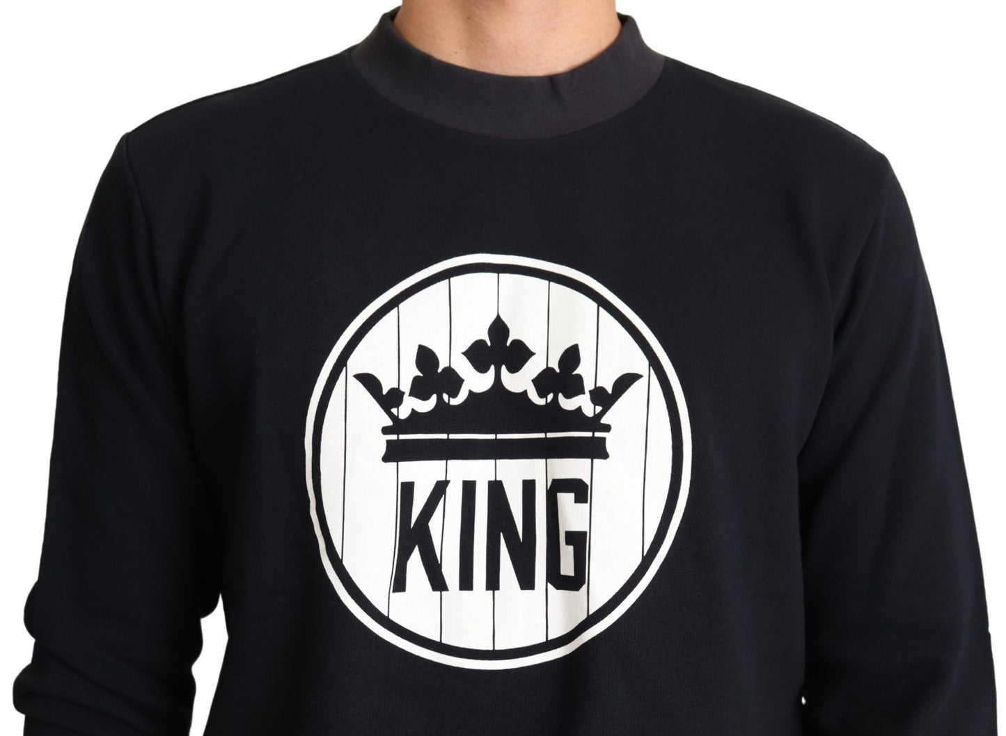 Dolce & Gabbana Regal Crown Motif Crew Neck Sweater