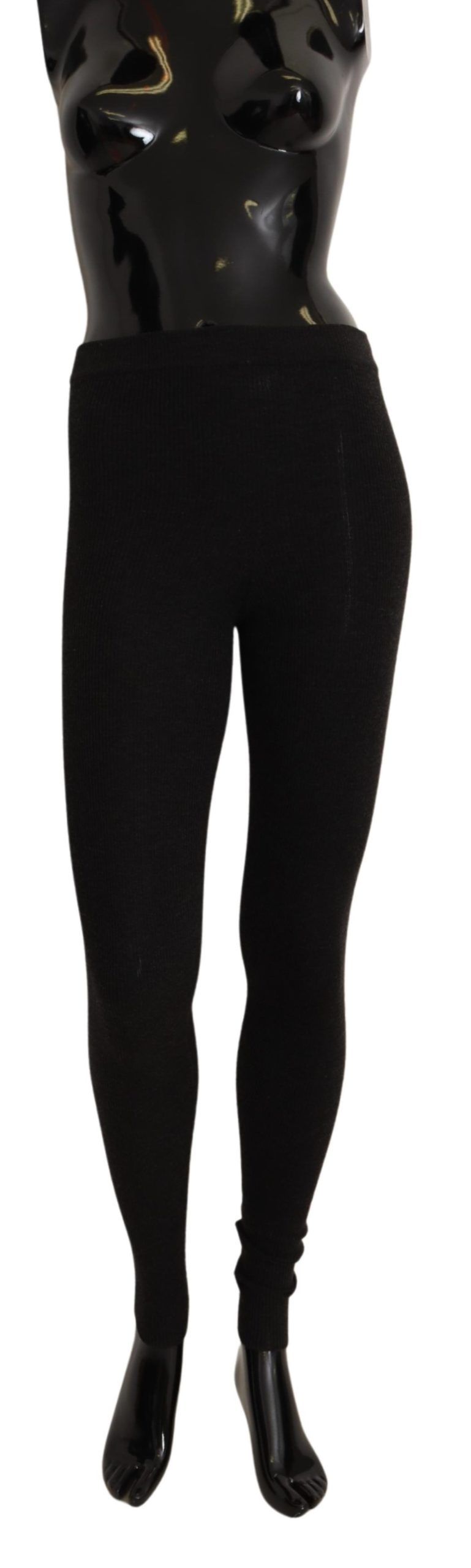 Dolce & Gabbana Elegant Gray Cashmere Tights | Winter Luxury