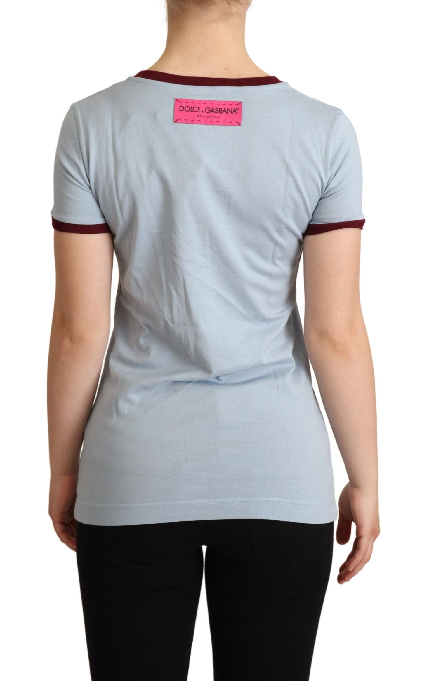 Dolce & Gabbana Blauer Rollkragenpullover D&