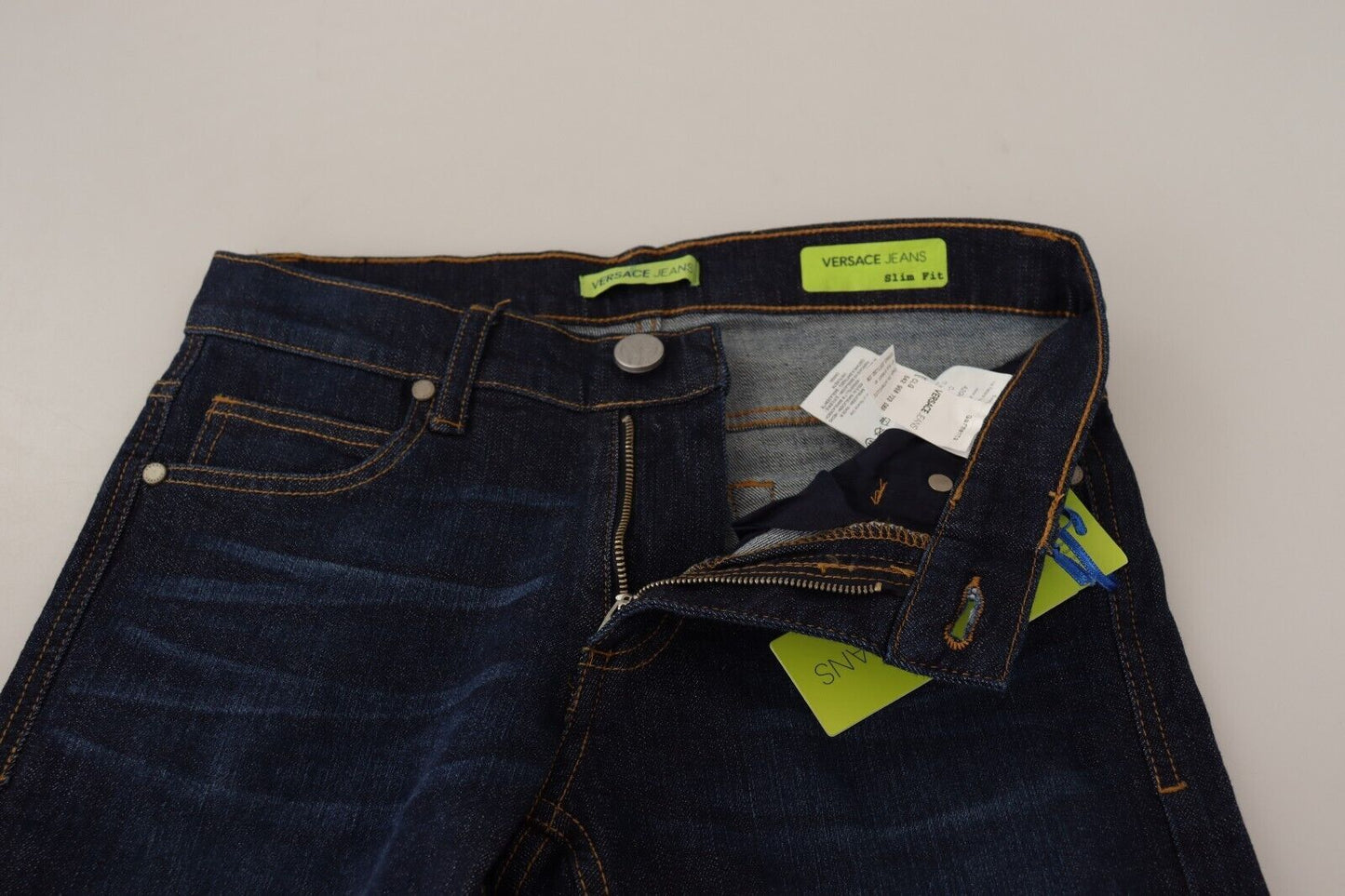 Versace Jeans Elegant Skinny Designer Jeans with Low Waist