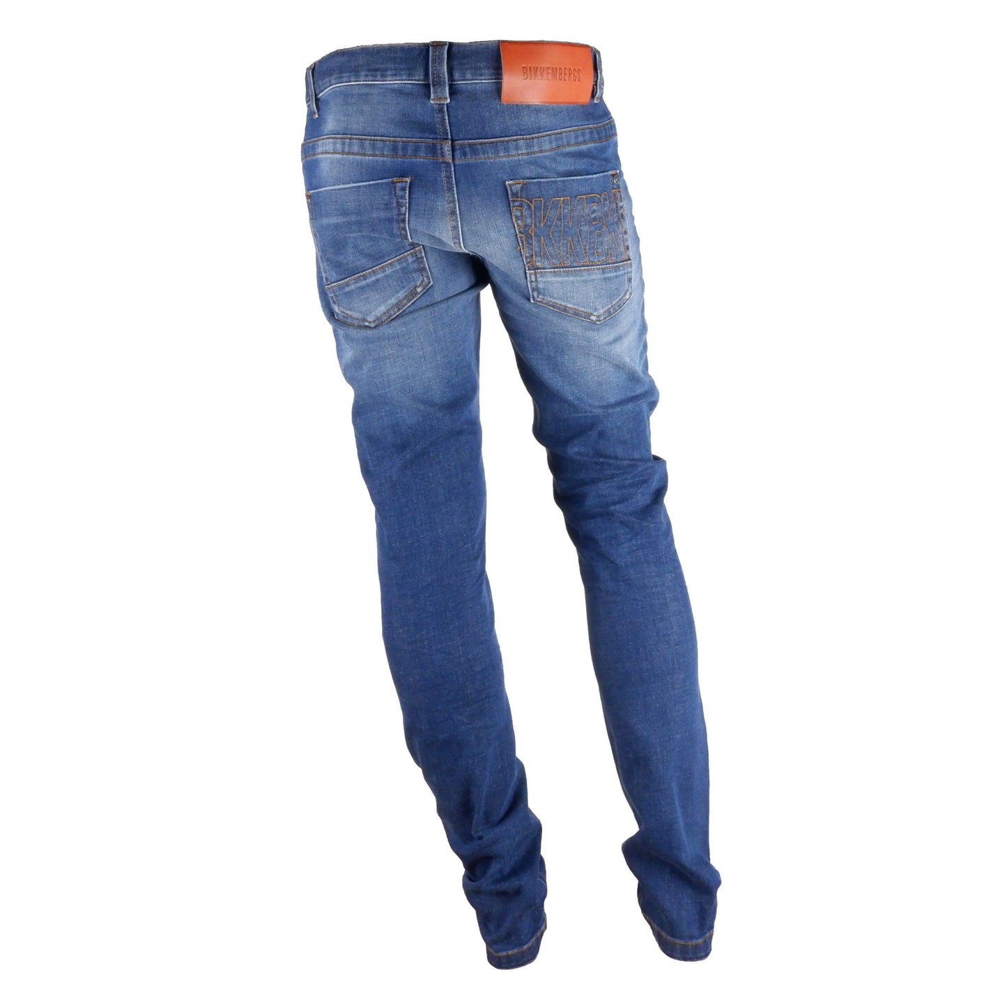 Bikkembergs Dunkelblaue Regular Fit Designer Jeans