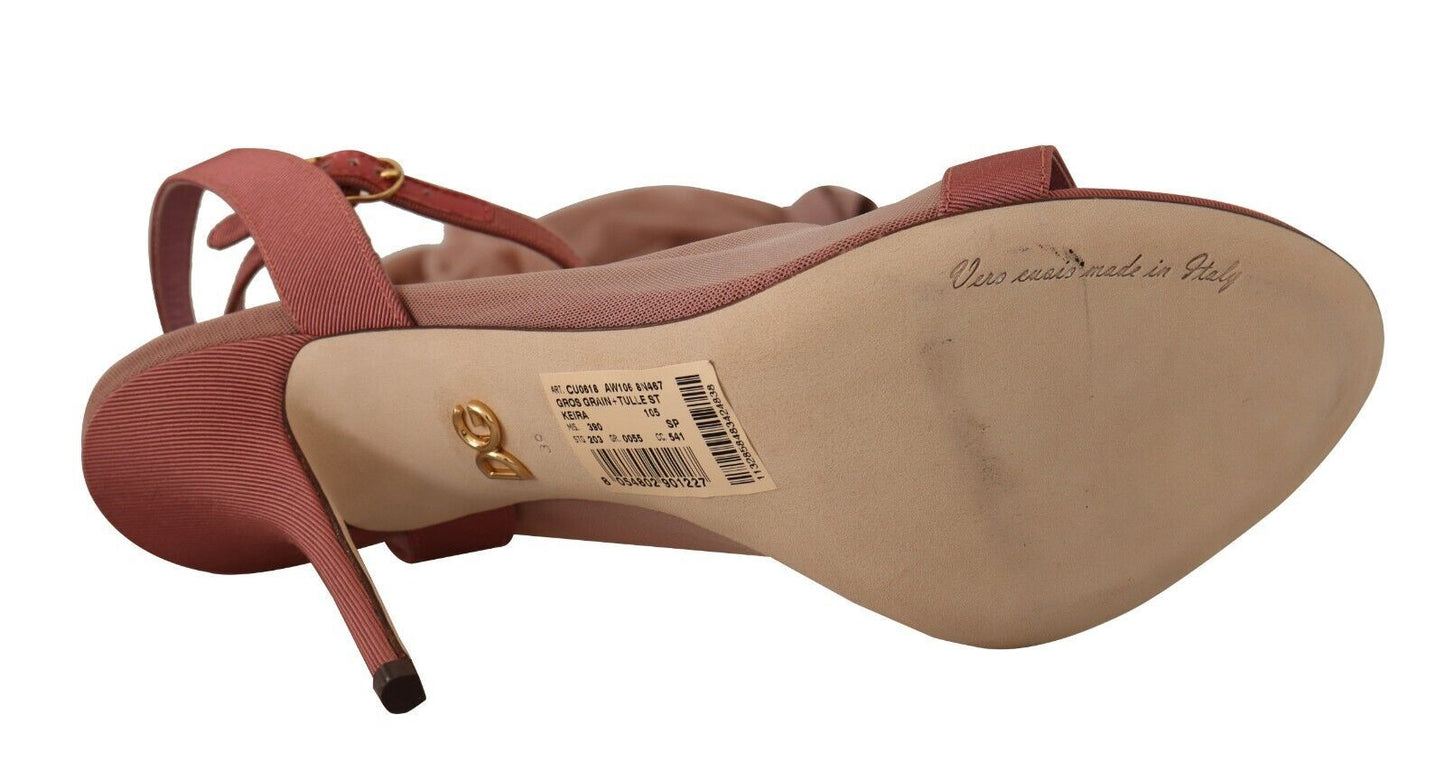 Dolce & Gabbana Elegant pink strappy sandals