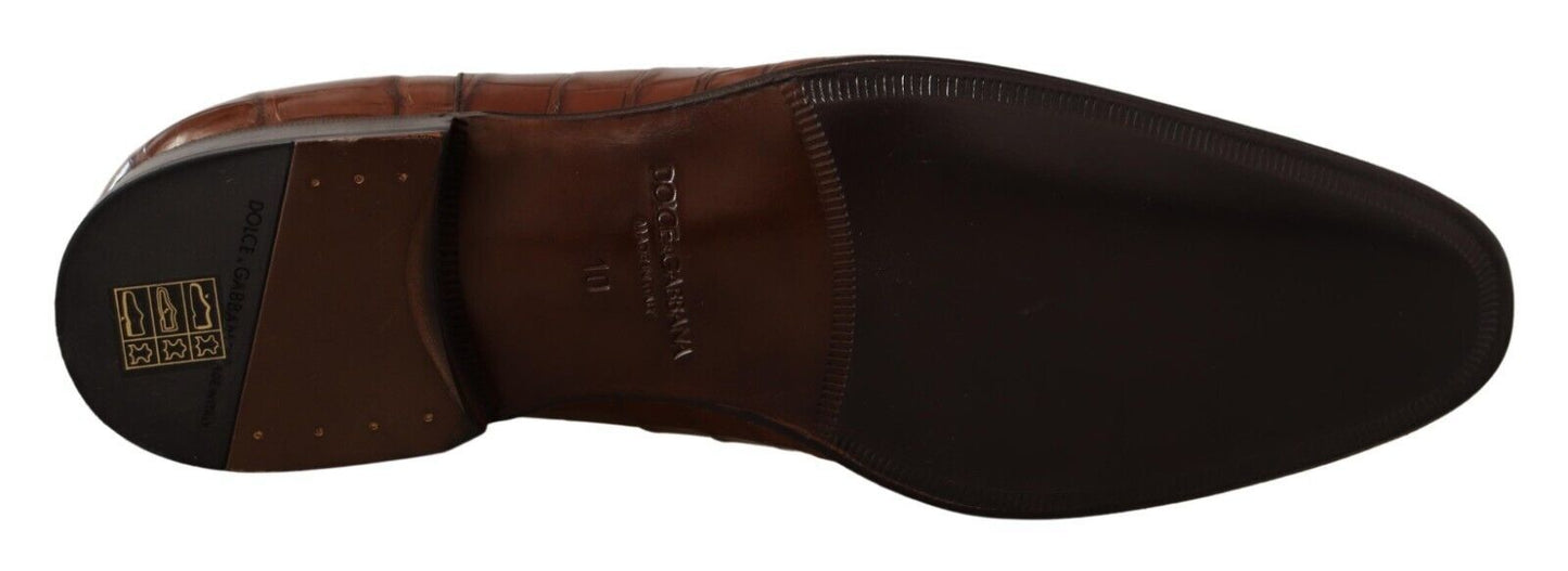 Dolce & Gabbana Elegant formal shoes made of exotic crocodile leather