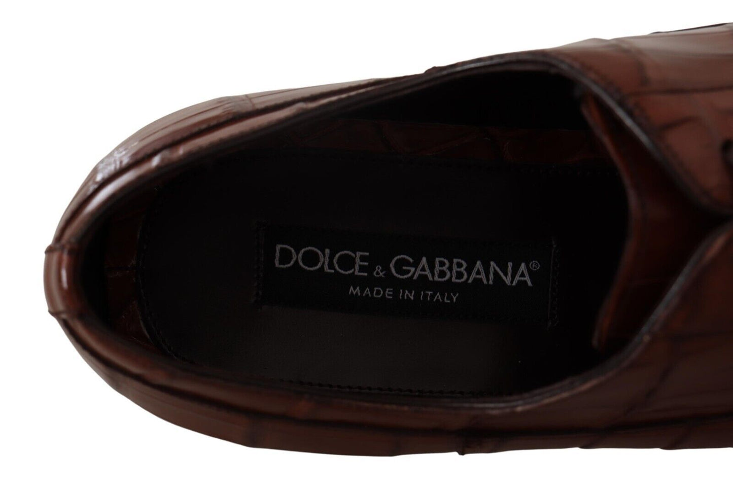 Dolce & Gabbana Elegant formal shoes made of exotic crocodile leather
