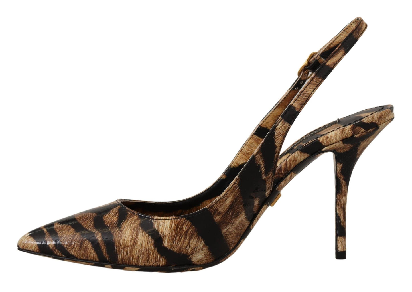 Dolce & Gabbana tiger pattern slingback heels pumps