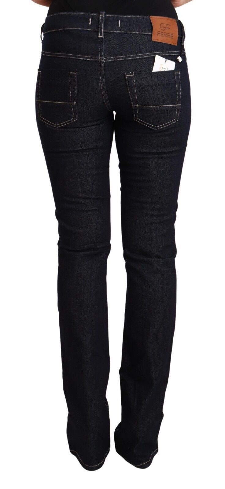 GF Ferre Chic low-waist skinny jeans in timeless black