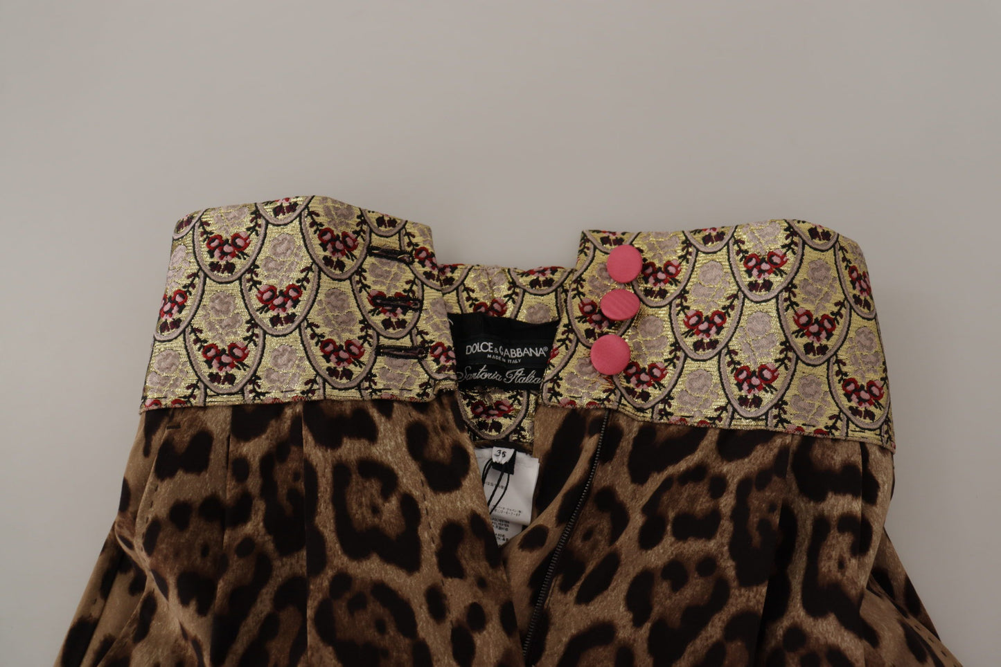 Dolce & Gabbana High-waisted leopard jacquard trousers