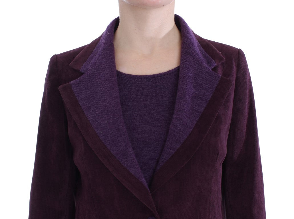 BENCIVENGA Lila Wollanzug T-Shirt Set