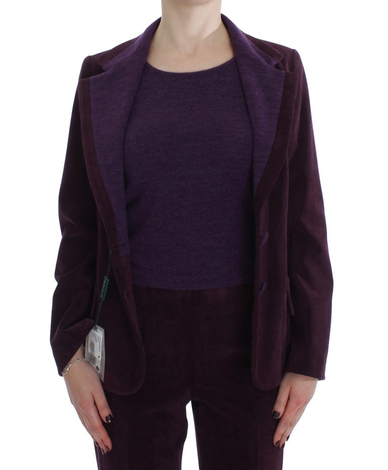 BENCIVENGA Lila Wollanzug T-Shirt Set