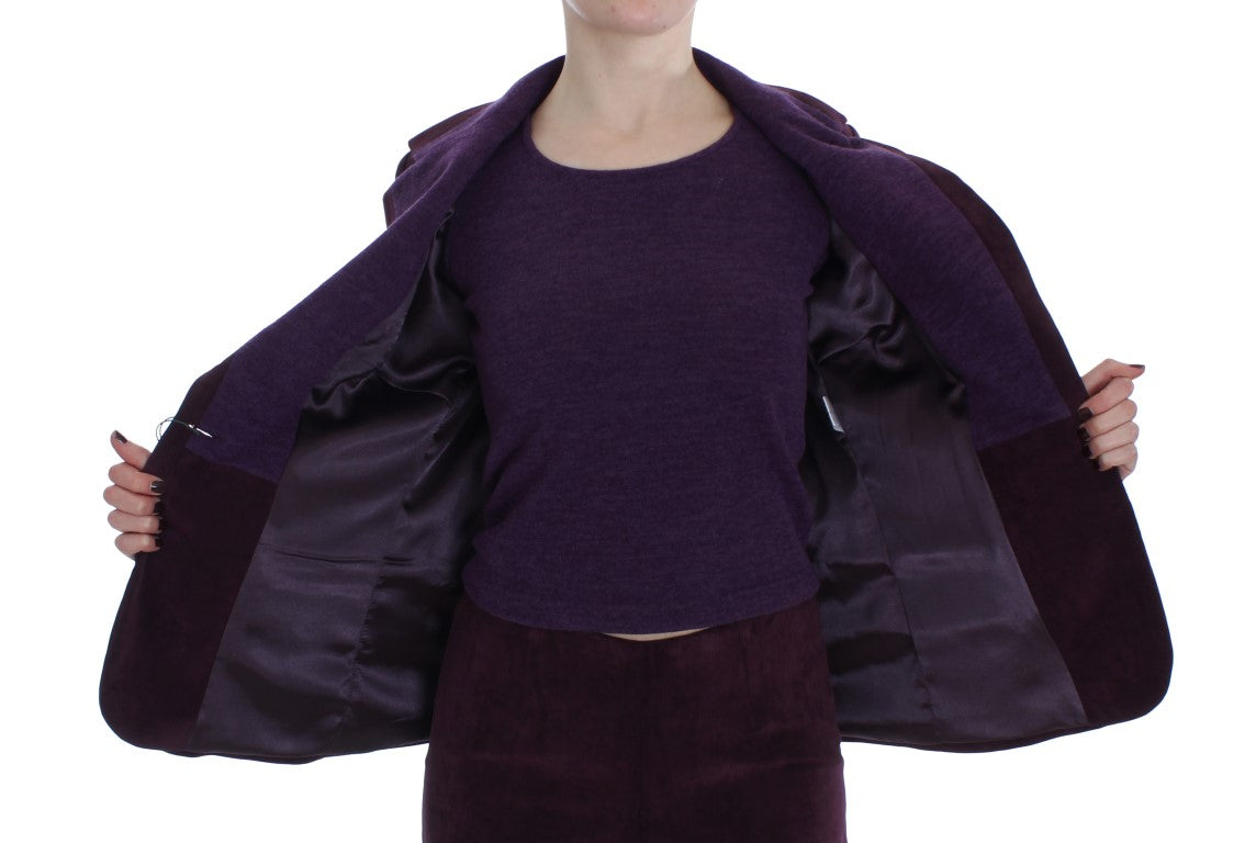 BENCIVENGA Lila Wollanzug T-Shirt Set