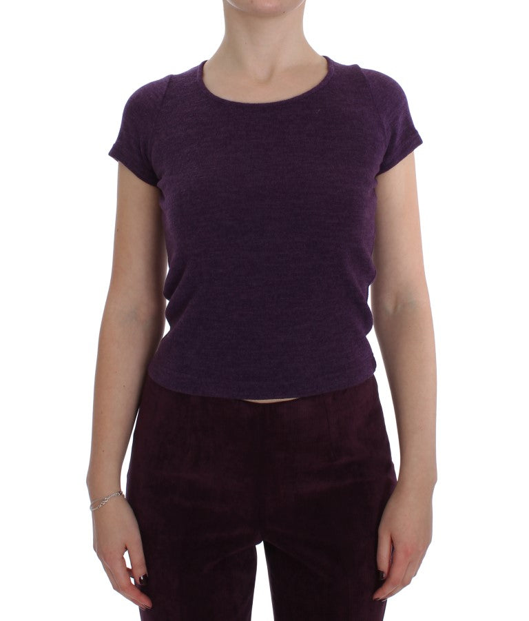 BENCIVENGA Lila Wollanzug T-Shirt Set