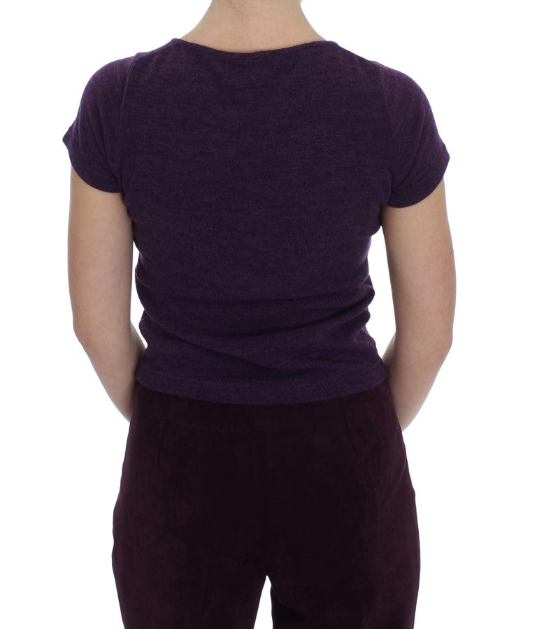 BENCIVENGA Lila Wollanzug T-Shirt Set