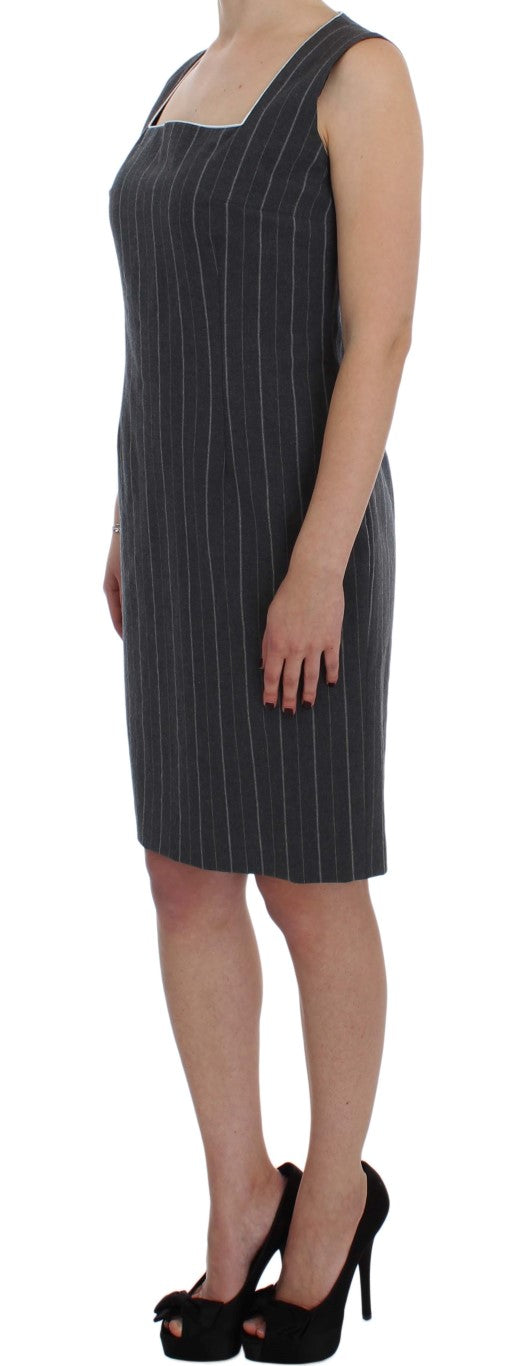 BENCIVENGA Grauer Stretch-Anzug Etuikleid &