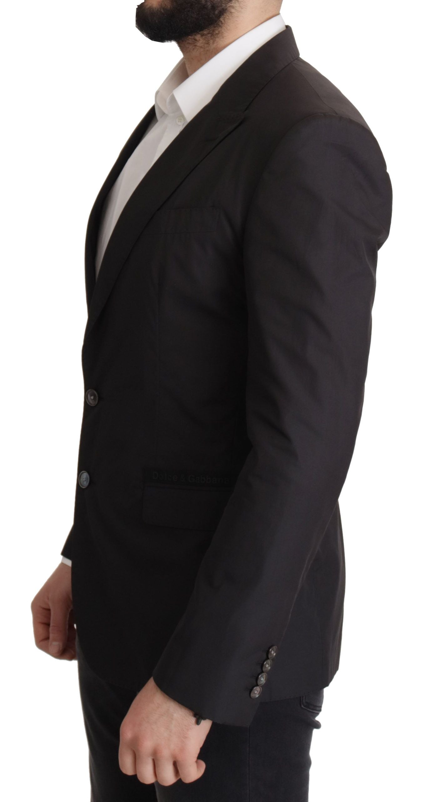 Dolce & Gabbana Elegant Taormina Blazer in Black Cotton