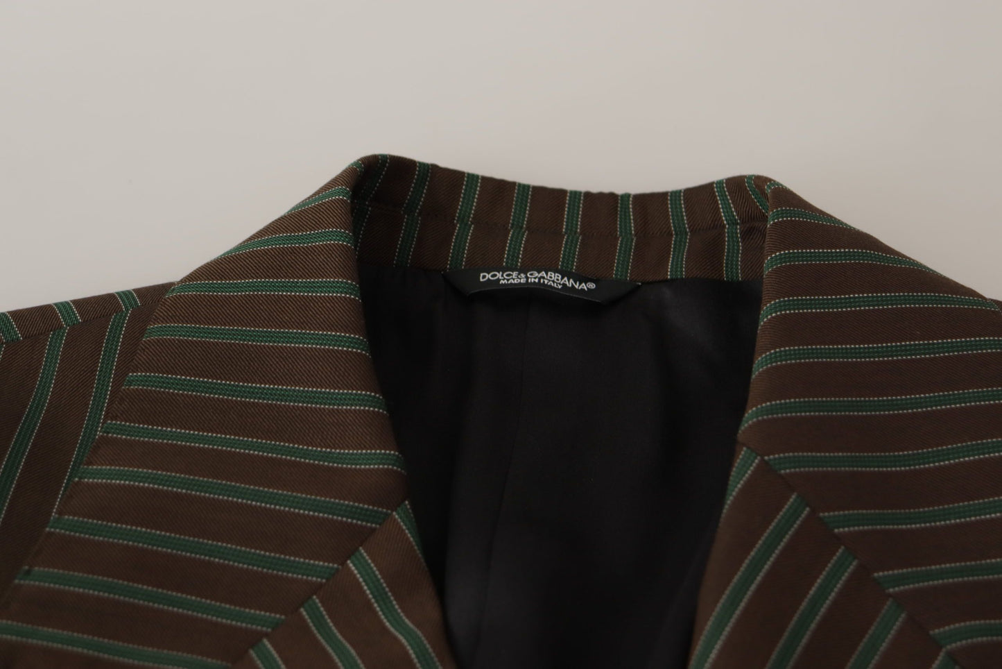 Dolce & Gabbana Multicolor striped double-breasted blazer