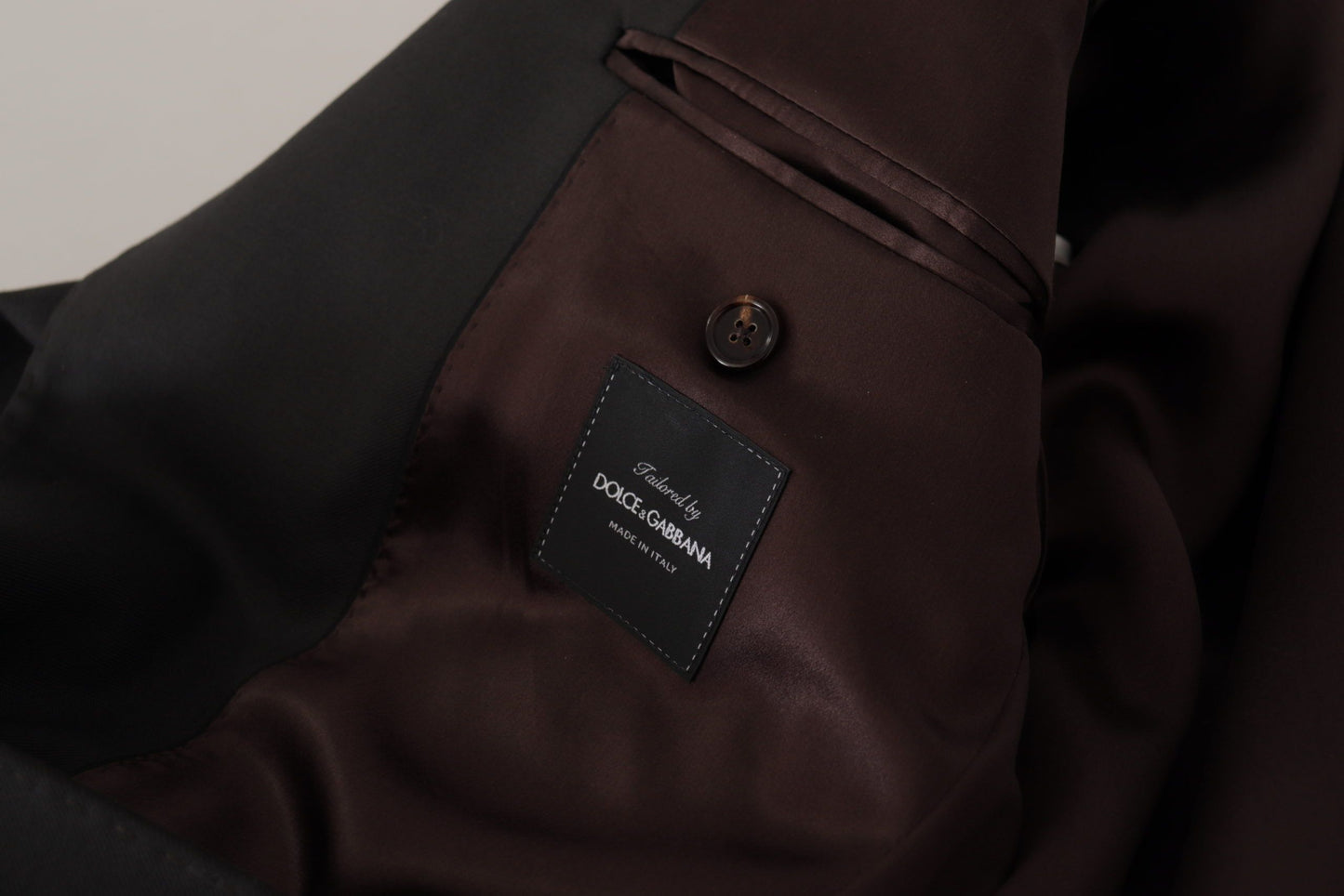 Dolce & Gabbana Elegant slim black wool blazer jacket