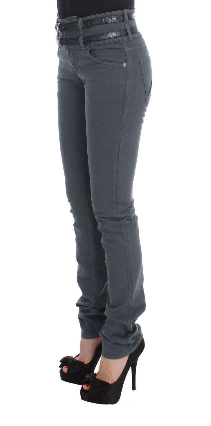 John Galliano Slim Italian Slim Fit Jeans in Chic Blue