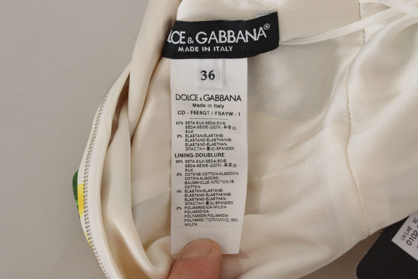 Dolce & Gabbana Elegant White Midi Dress with Floral Print