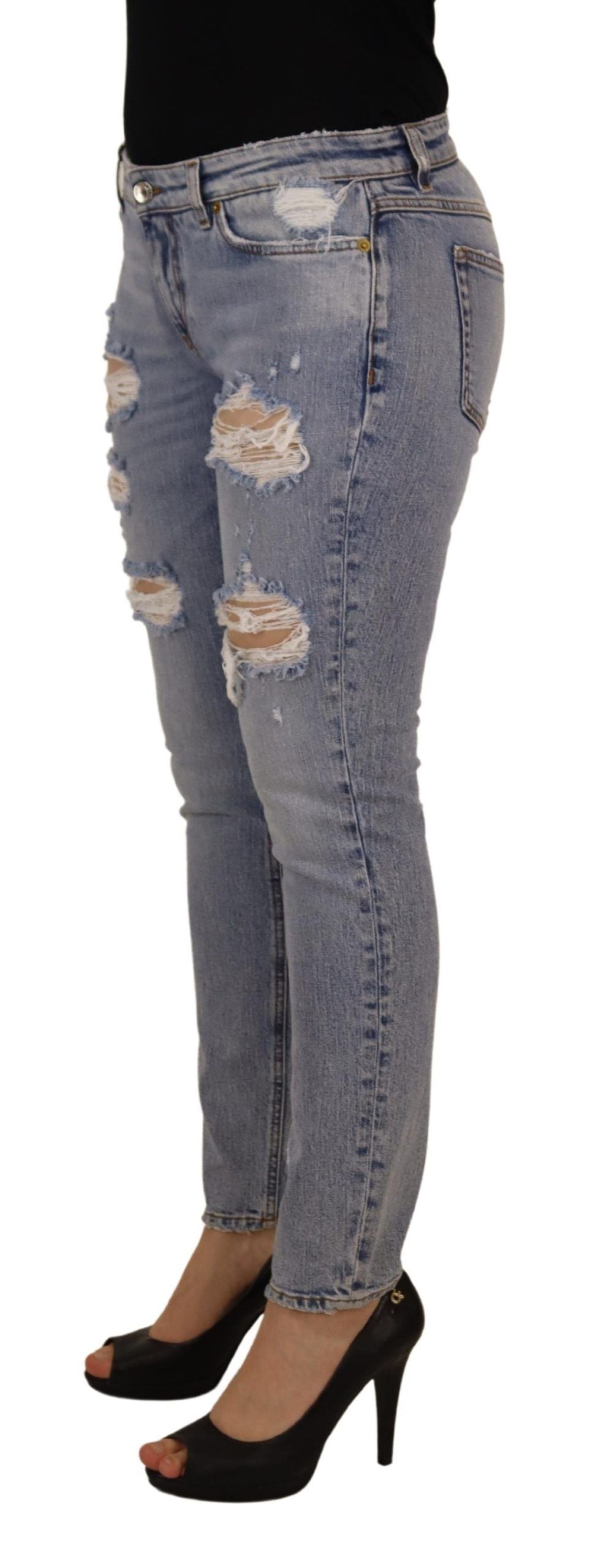 Dolce & Gabbana Elegant skinny fit denim for sophisticated style