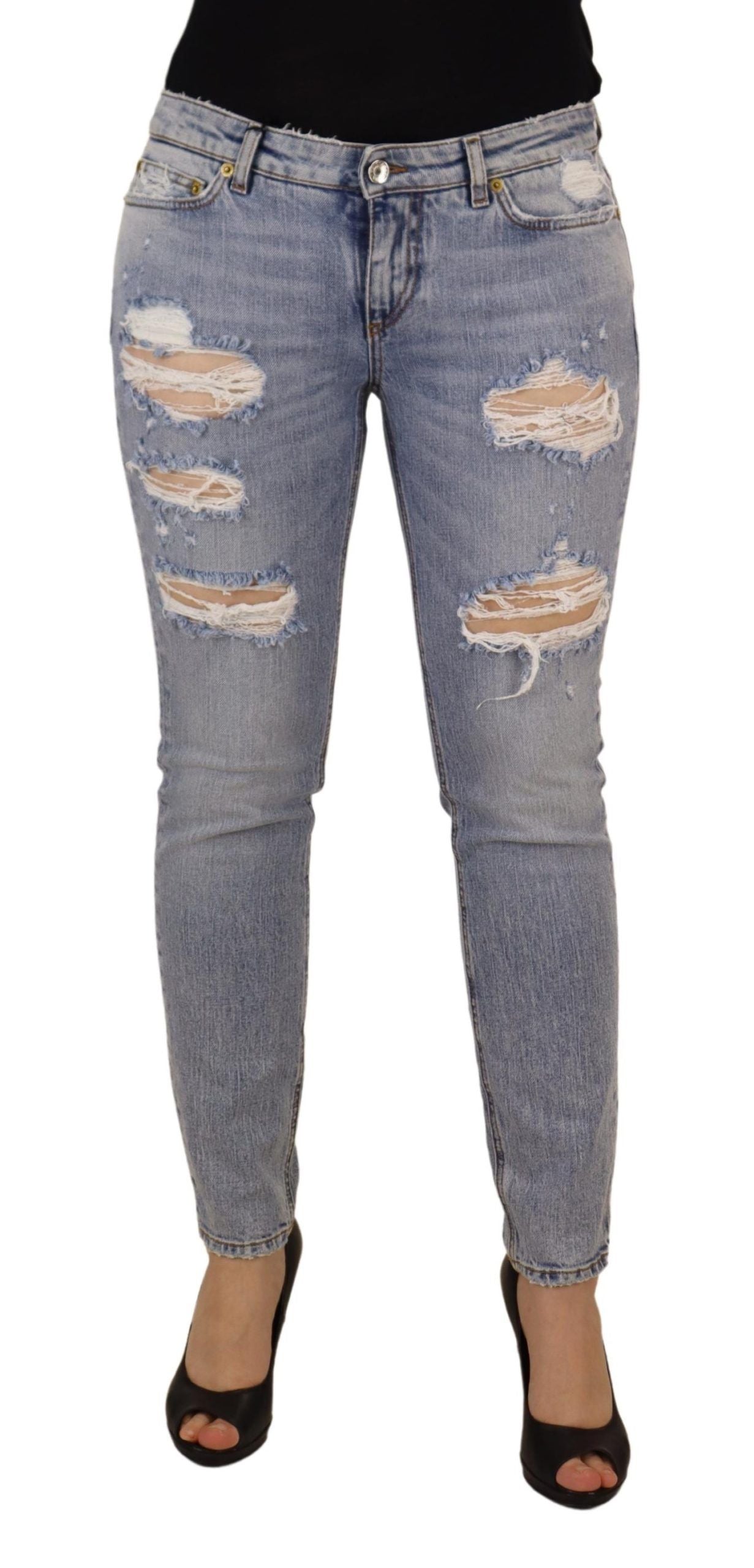 Dolce & Gabbana Elegant skinny fit denim for sophisticated style