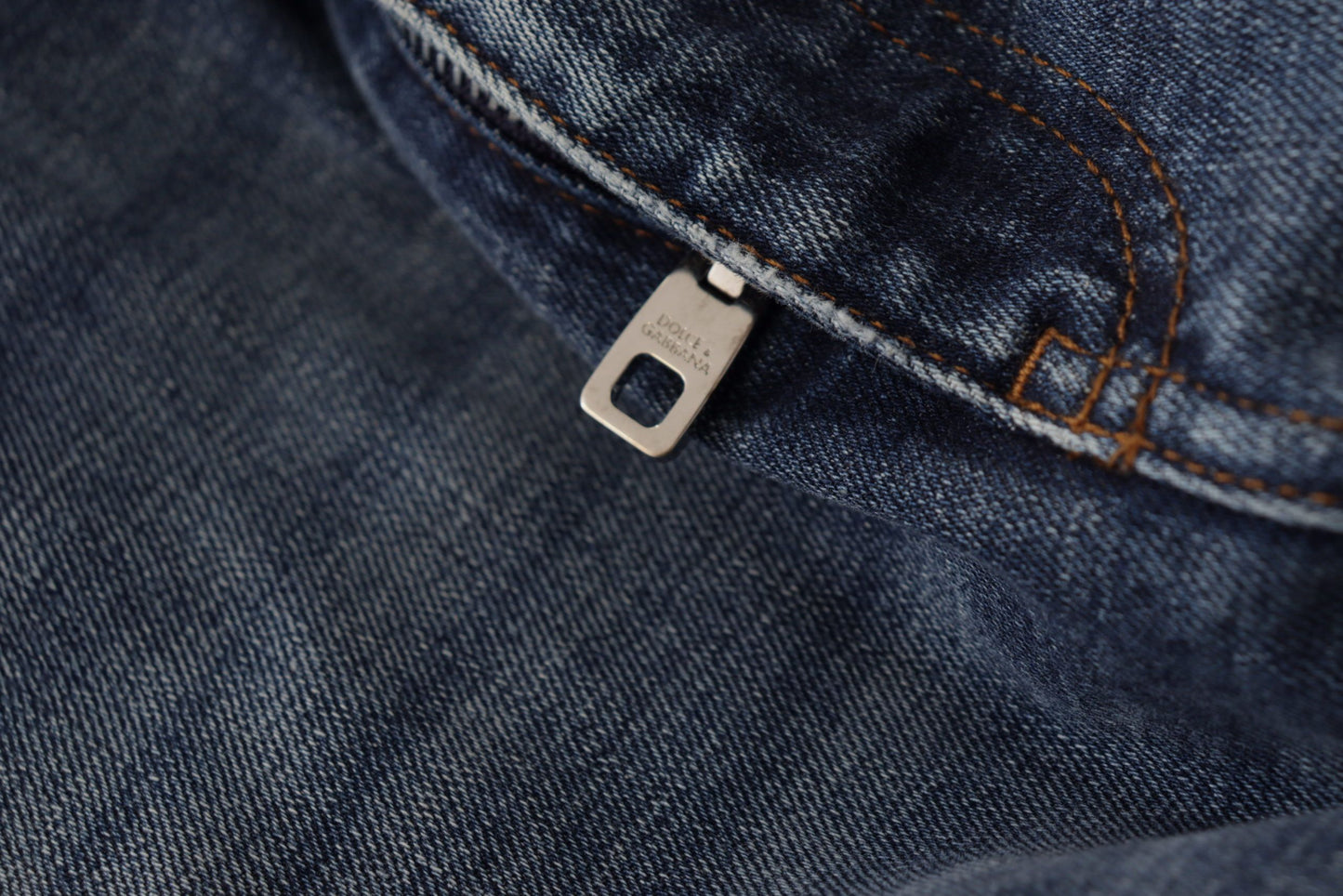 Dolce & Gabbana High-Waisted Designer Jeans in Blue