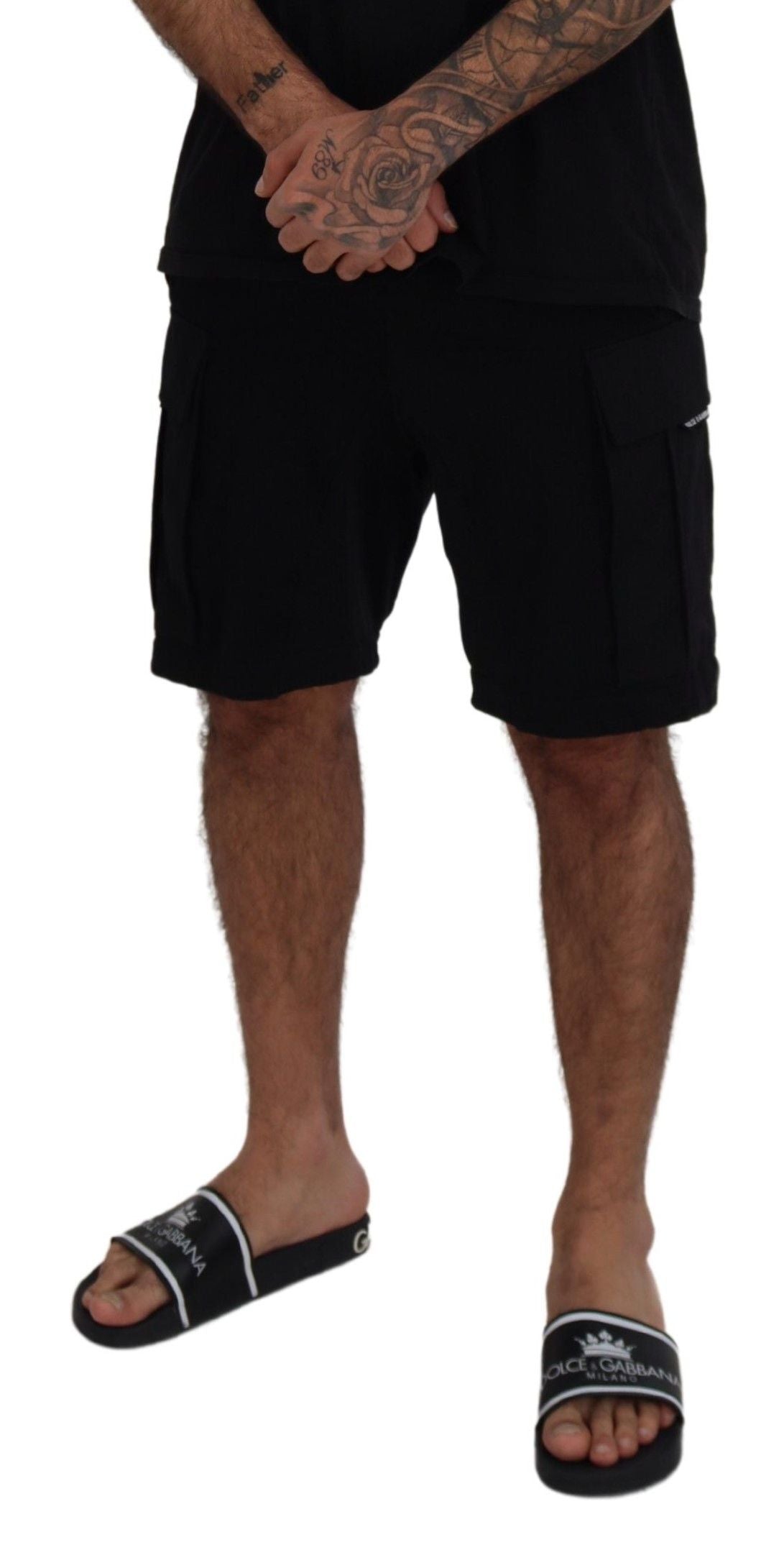 Dolce & Gabbana Elevate your summer: Classic black Bermuda shorts