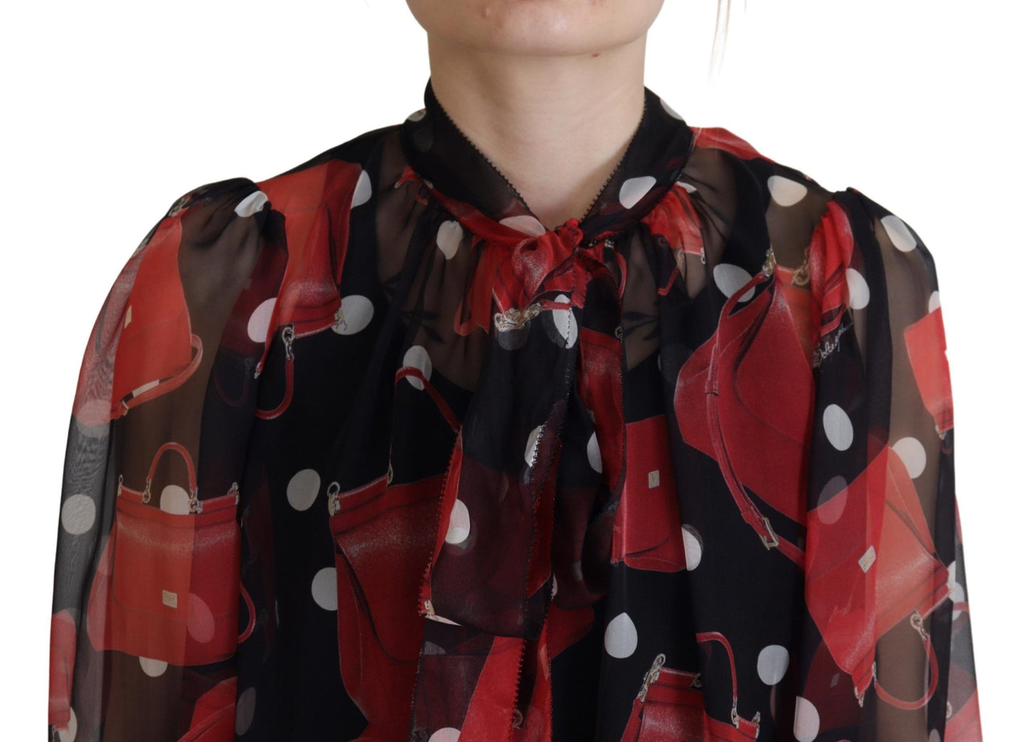 Dolce & Gabbana silk blouse with Sicilian print - Luxurious and chic