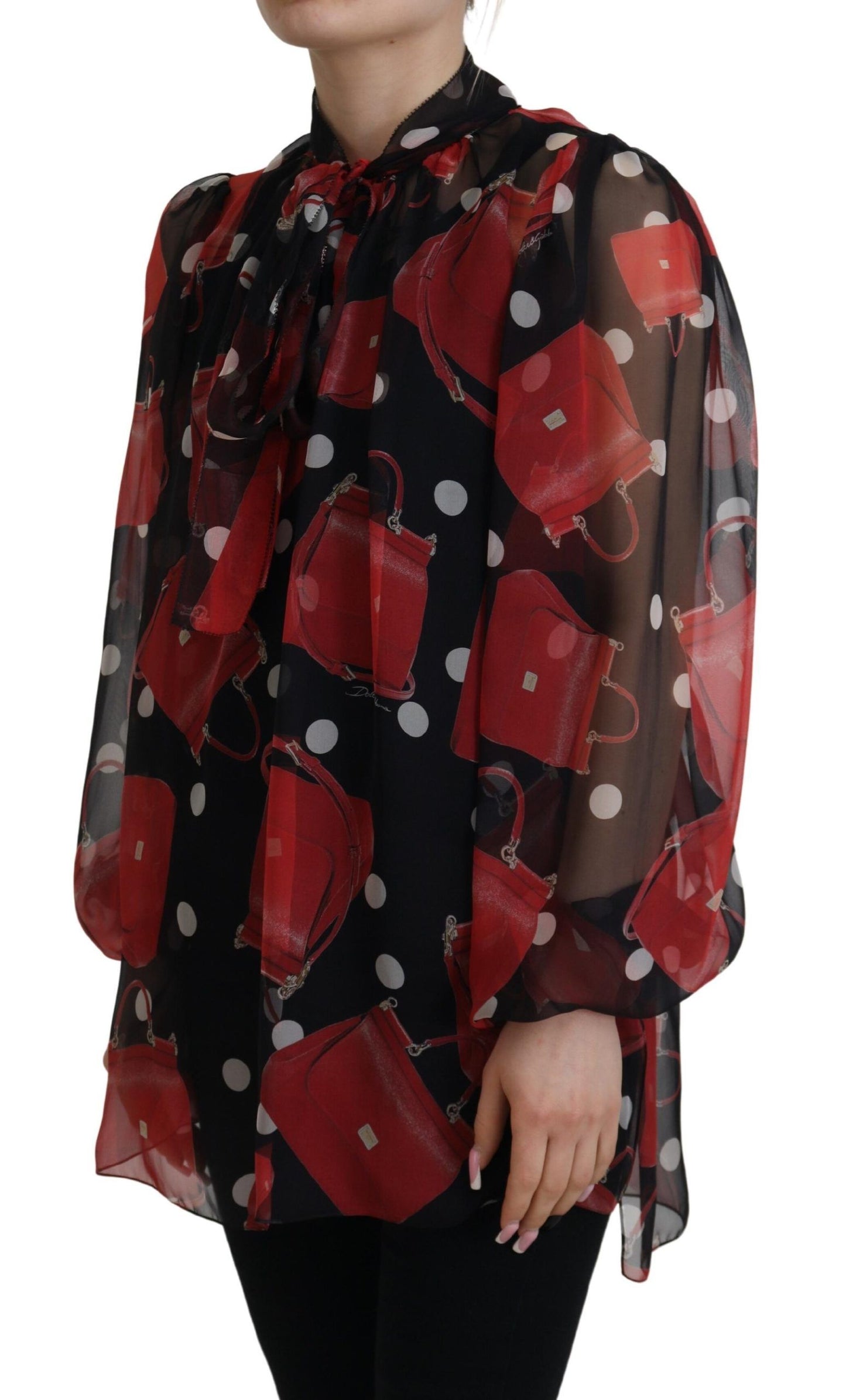 Dolce & Gabbana silk blouse with Sicilian print - Luxurious and chic