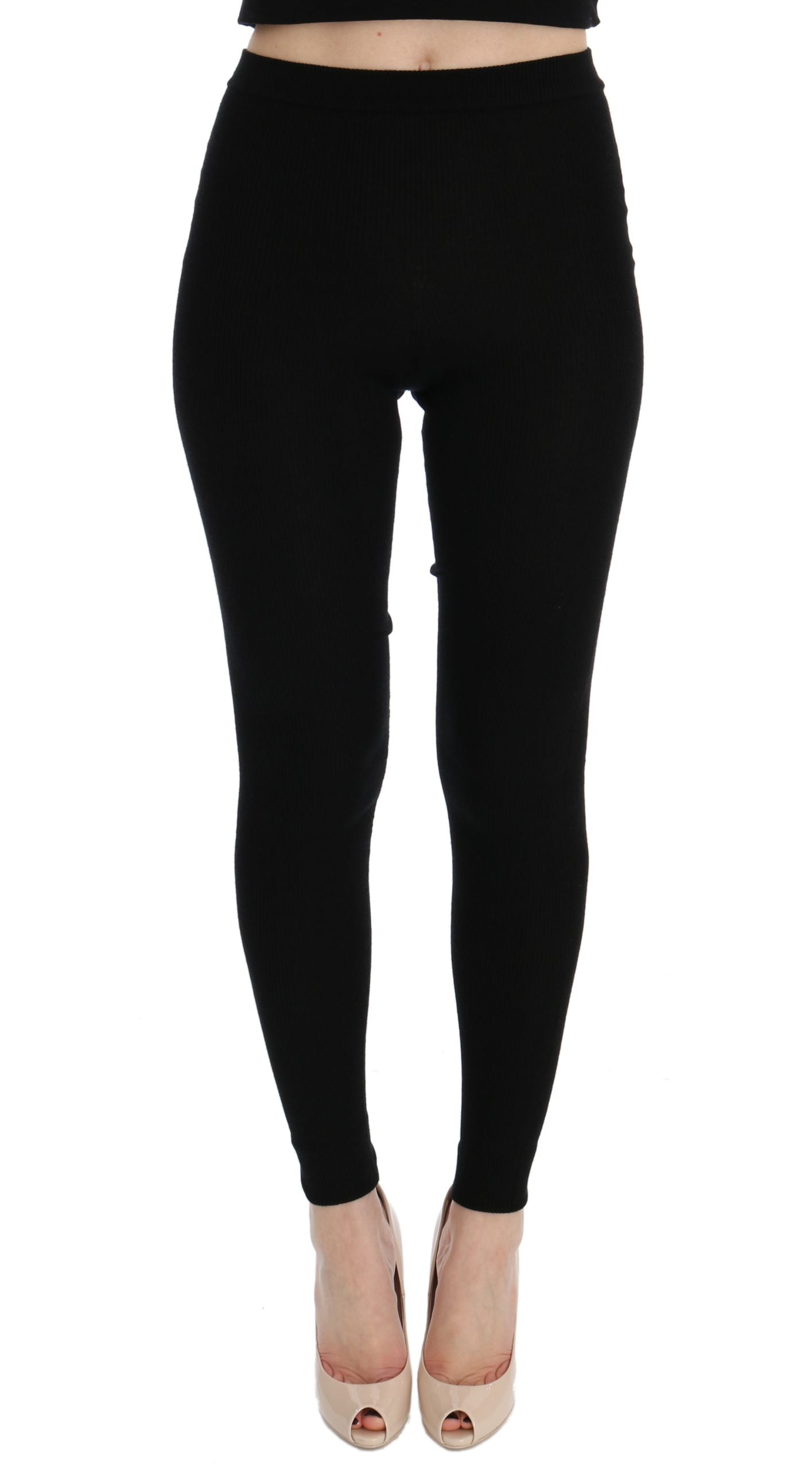 Dolce & Gabbana Elegant black cashmere pants