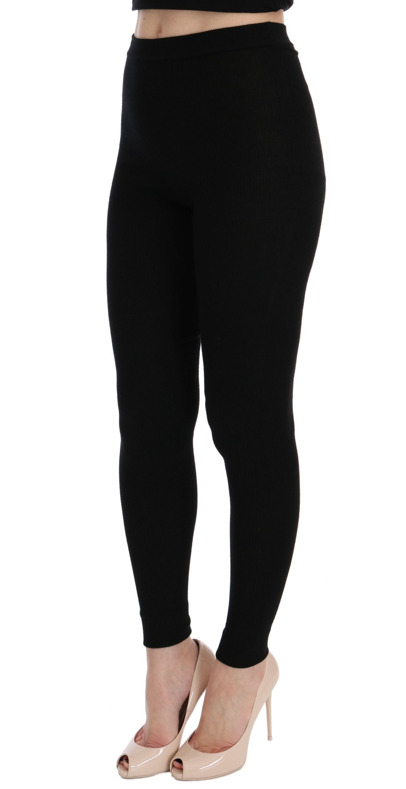 Dolce & Gabbana Elegant black cashmere pants