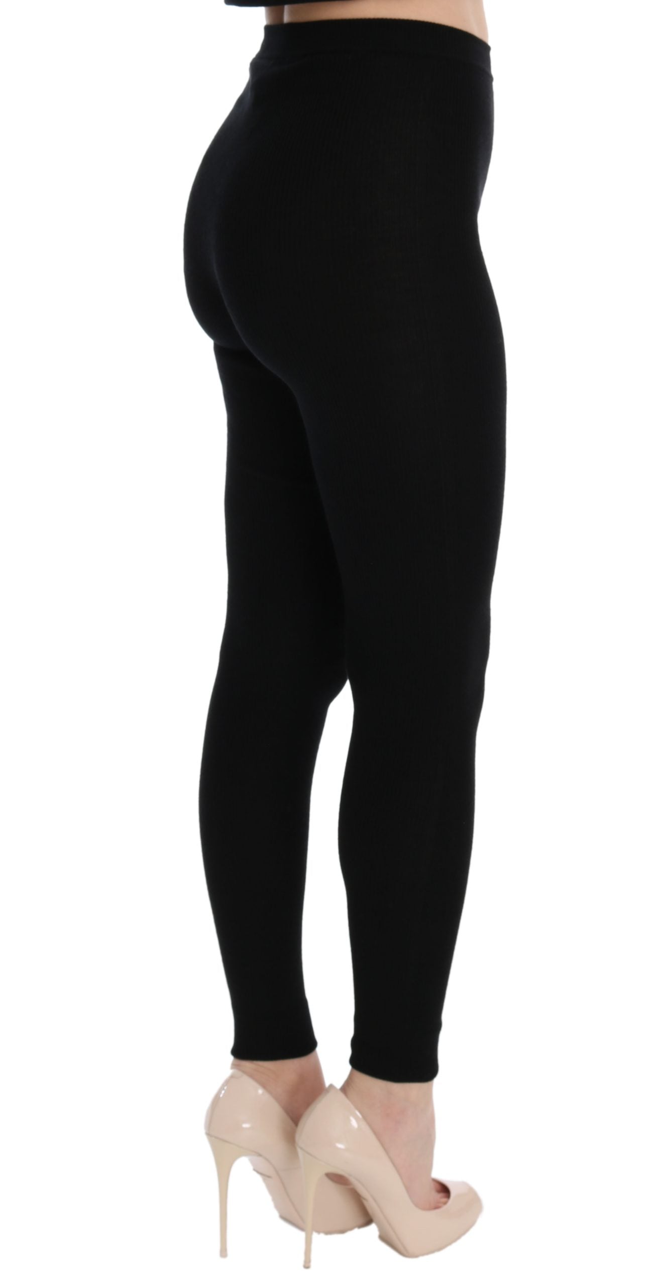 Dolce & Gabbana Elegant black cashmere pants