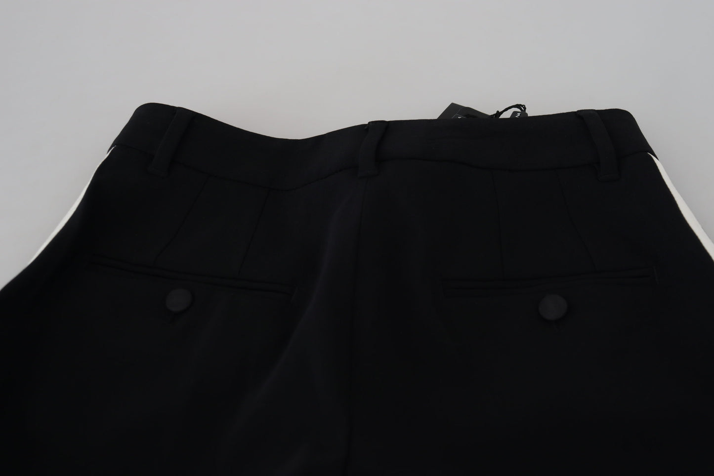 Dolce & Gabbana Elegant black trousers made of wool and silk