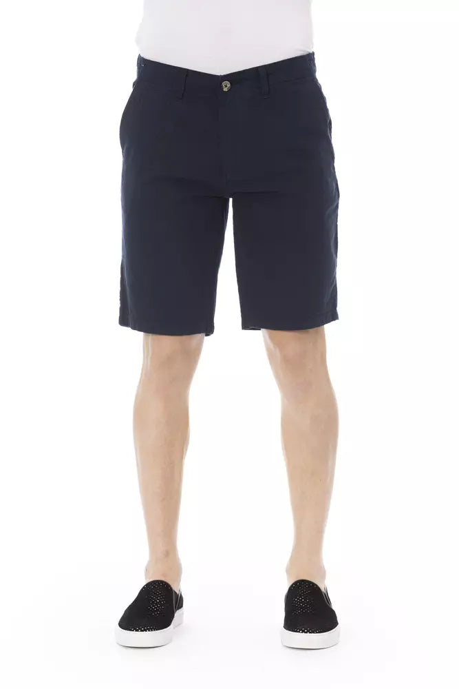 Baldinini Trend Blaue Baumwolle Herren Bermuda Short