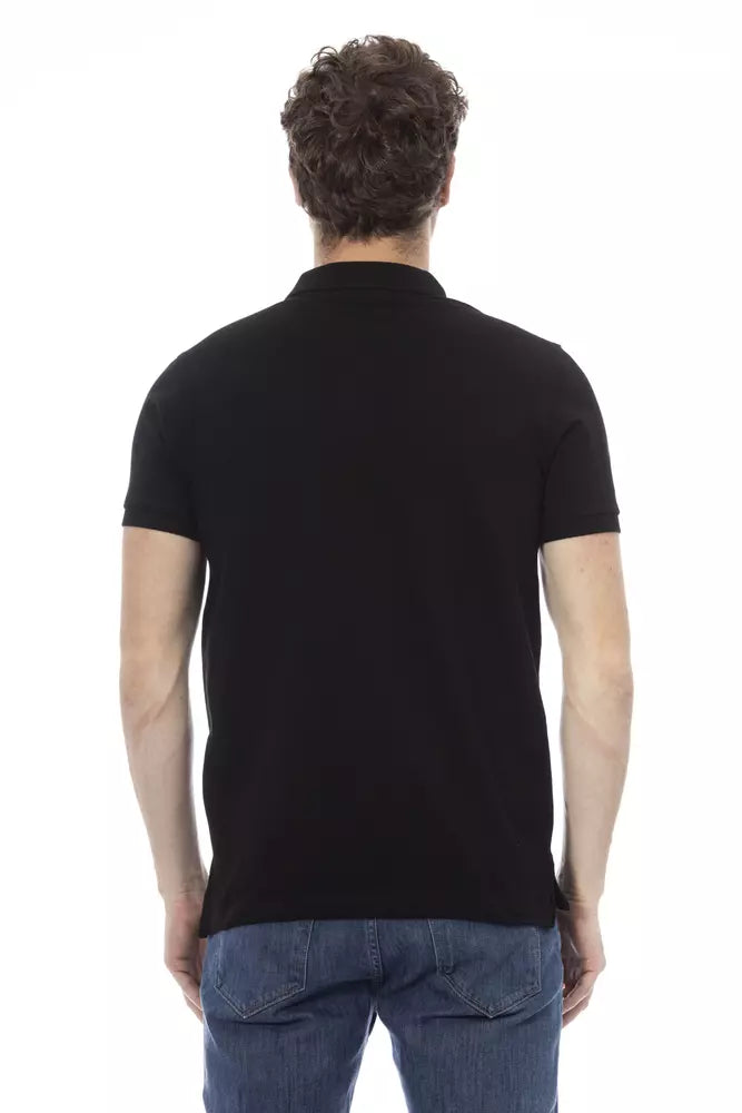 Baldinini Trend Schwarz Baumwolle Männer Polo