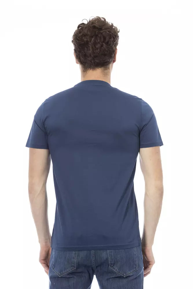Baldinini Trend Blau Baumwolle Männer T-Shirt