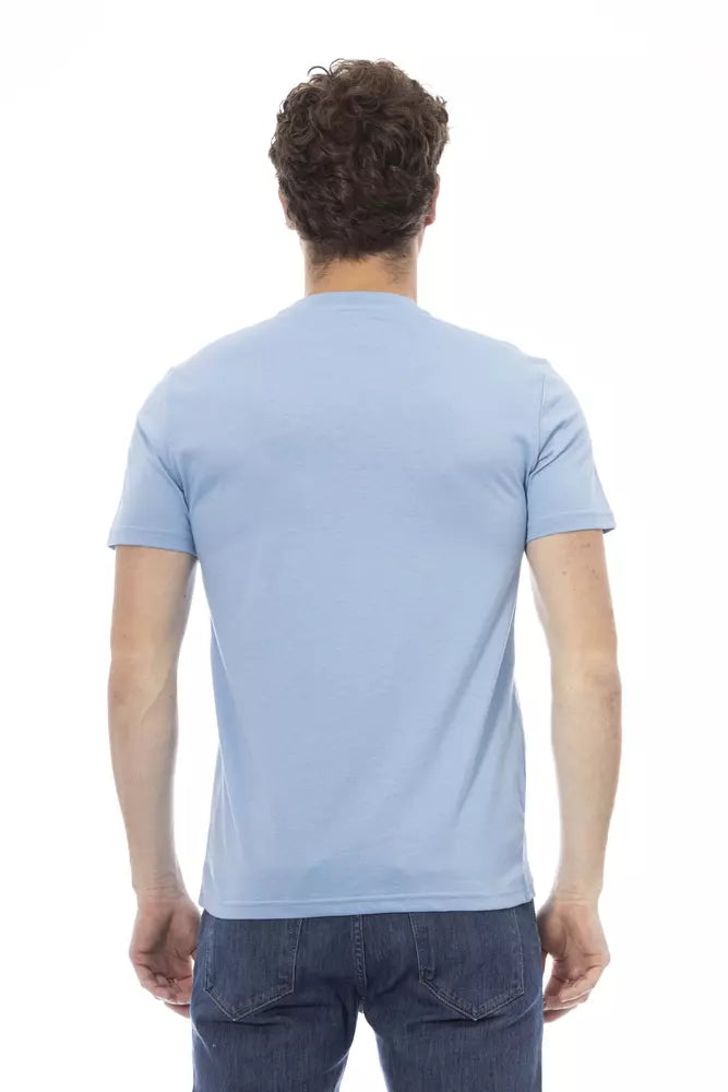 Baldinini Trend Light Blue Cotton Men's T-Shirt