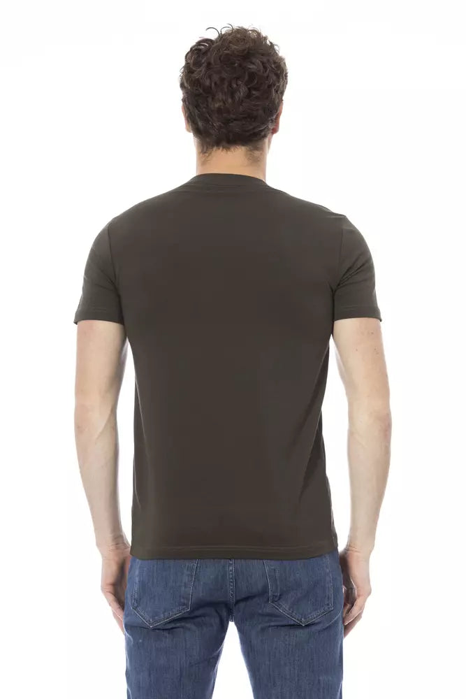 Baldinini Trend Grünes Baumwolle Männer T-Shirt
