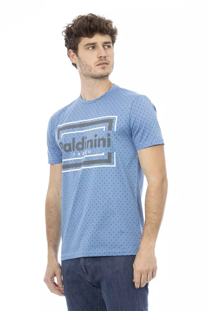 Baldinini Trend Light Blue Cotton Men's T-Shirt