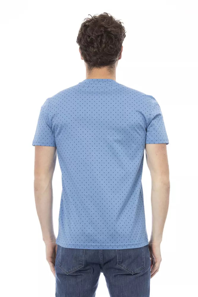 Baldinini Trend Light Blue Cotton Men's T-Shirt