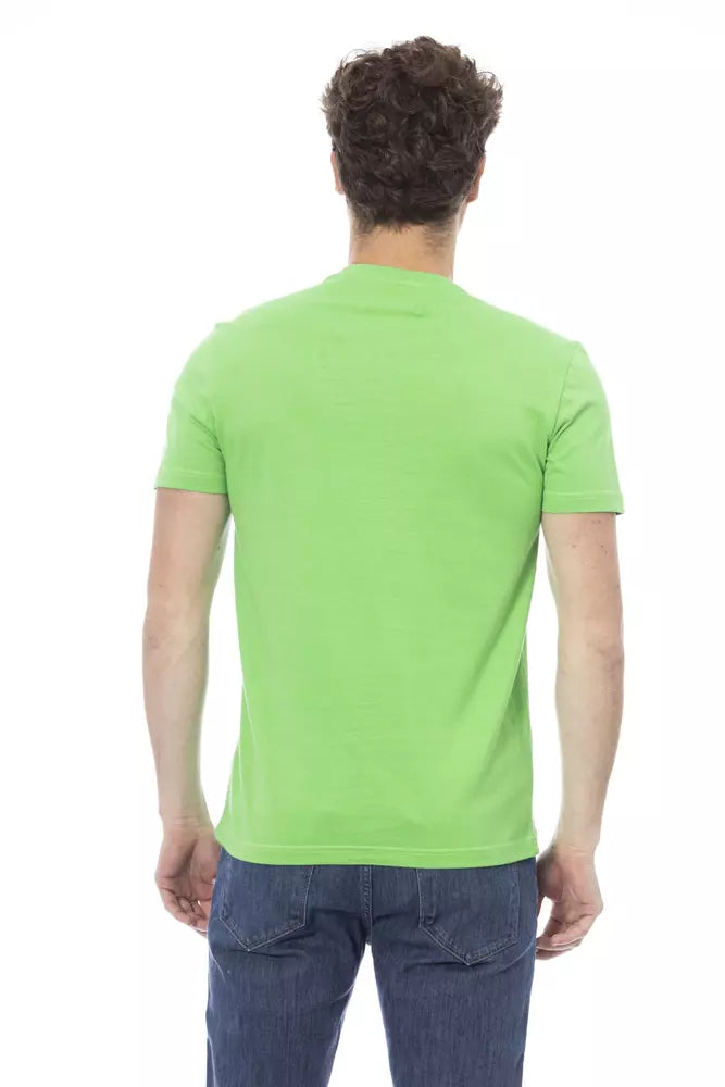 Baldinini Trend Grünes Baumwolle Männer T-Shirt
