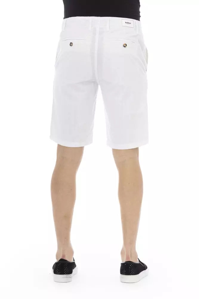 Baldinini Trend Weiße Herren-Bermudas aus Baumwolle