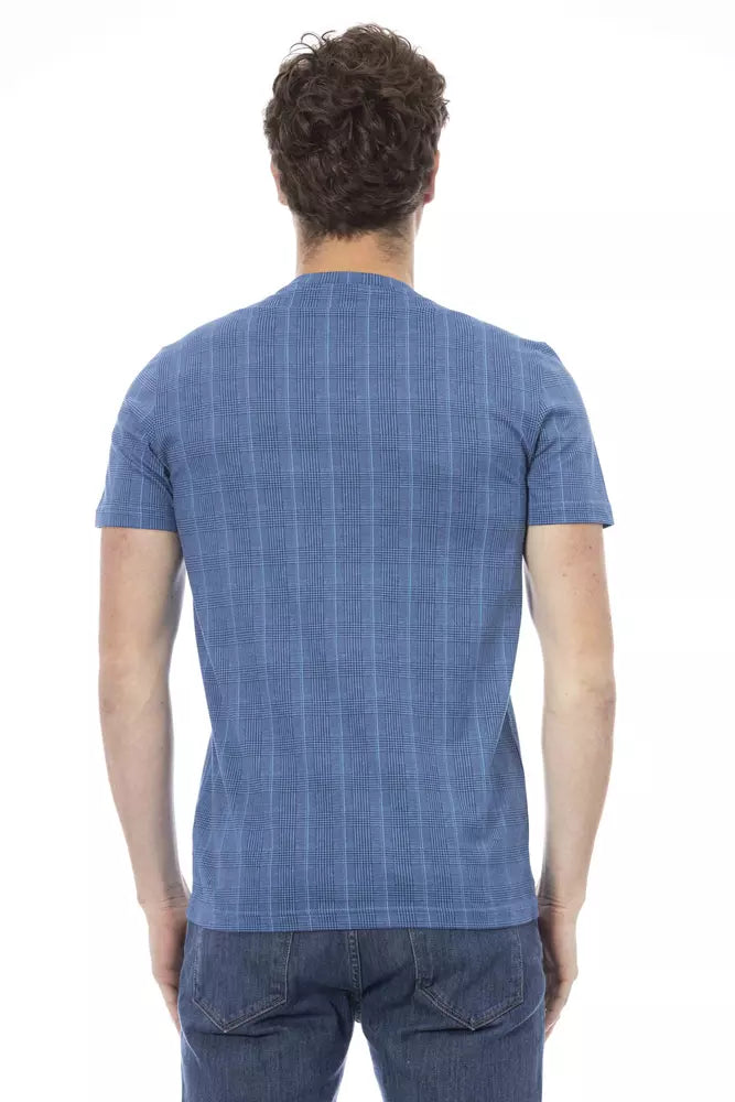 Baldinini Trend Light Blue Cotton Men's T-Shirt