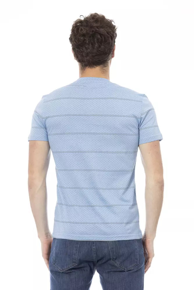 Baldinini Trend Light Blue Cotton Men's T-Shirt