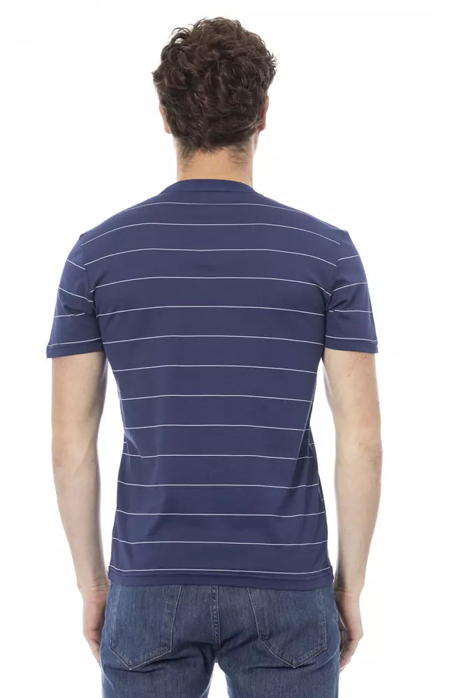 Baldinini Trend Blau Baumwolle Männer T-Shirt