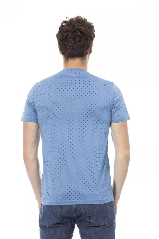 Baldinini Trend Hellblaues Baumwolle Herren T-Shirt