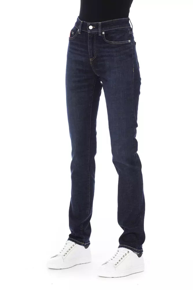 Baldinini Trend Blaue Baumwolle Damenjeans